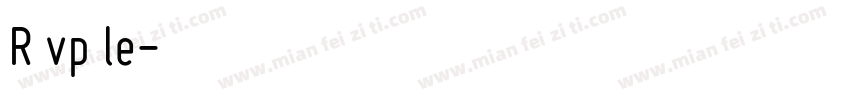 R vp le字体转换